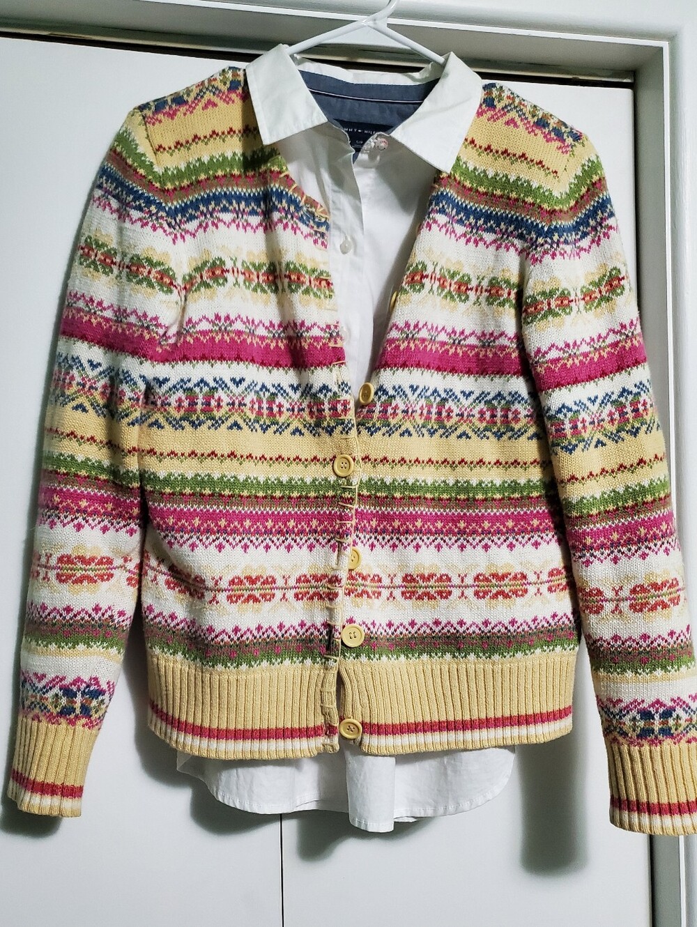 🌼Tiara Fair Isle Button-Front Women’s Sweater Cardigan🌺
